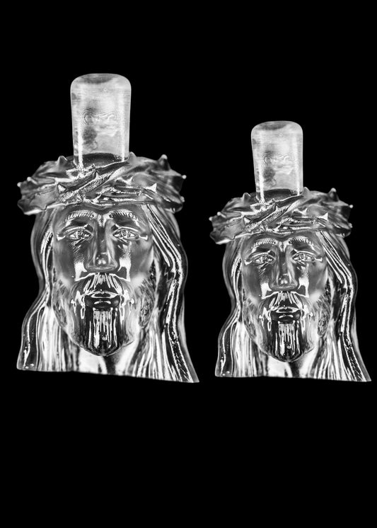 Clear Jesus Head Flat