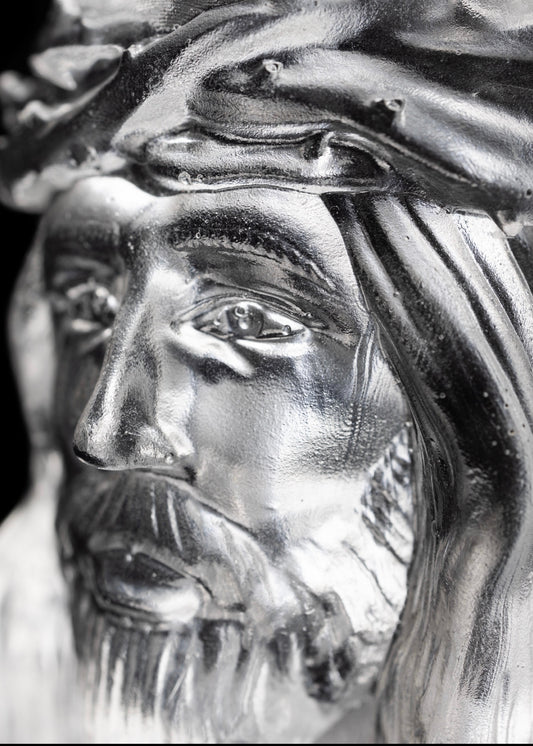 Clear Jesus Head Flat