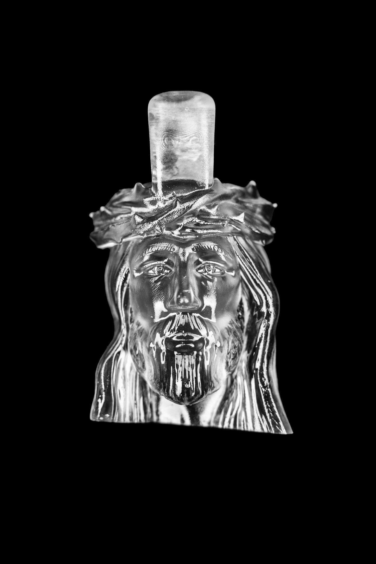 Clear Jesus Head Flat